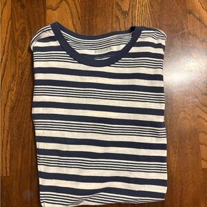 RSQ Navy and White Striped Tee